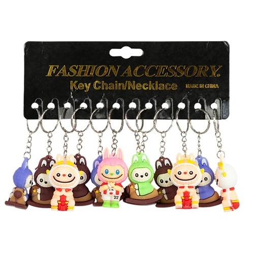 Брелок із силіконовою фігуркою "Монстрик на капібарі" 5см