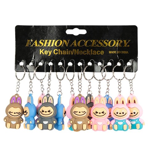 Брелок із силіконовою фігуркою "Монстрик сидить" 5см