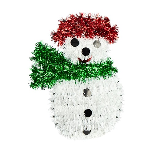 Прикраса з дощу 33*21*1см "Сніговик"