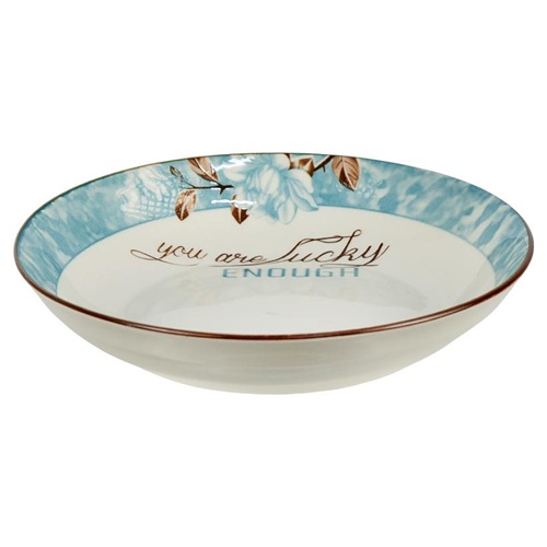 Тарелка керамическая с узором  ⌀18*5см, 300мл