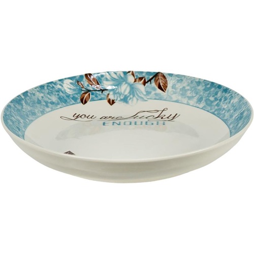 Тарелка керамическая с узором  ⌀20,5*5,5см, 500мл