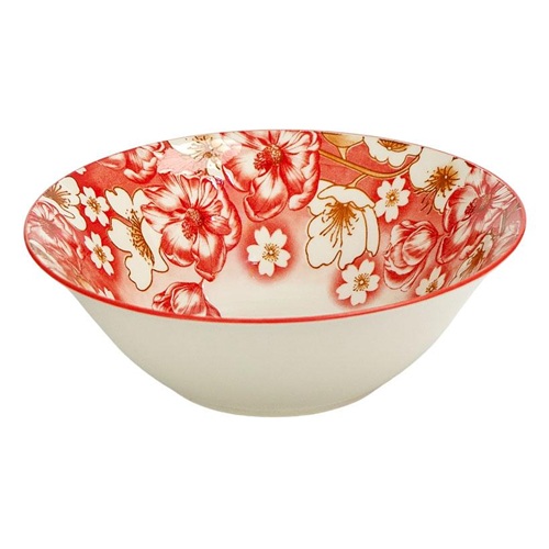 Тарелка глубокая керамическая с узором  ⌀17,5*7,5см, 500мл