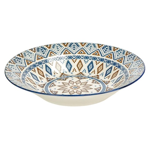Тарелка суповая керамическая с узором  ⌀20*6см, 500мл
