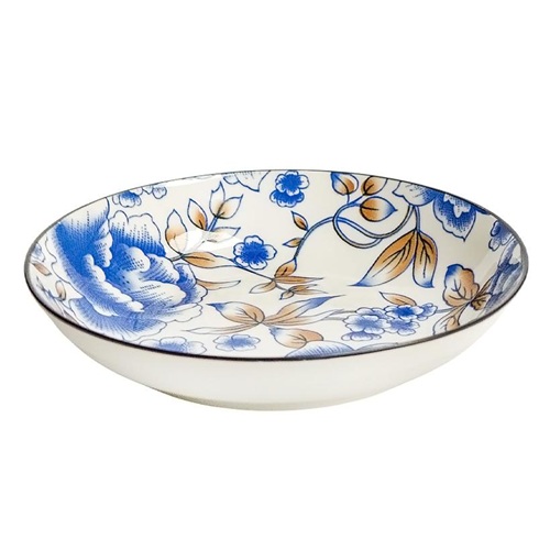 Тарелка керамическая с узором  ⌀18*5см, 300мл