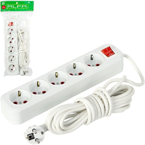 Удлинитель с выключателем на 5шт/5м