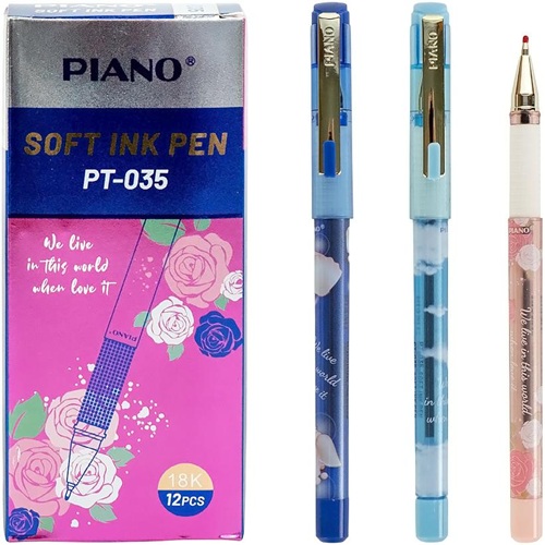 Ручка масляна 0,7 мм, синя PIANO