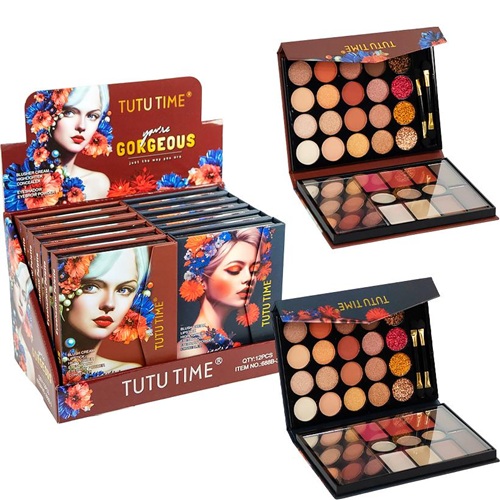 Палетка "Gorgeous" з декоративною косметикою 15*11*2см