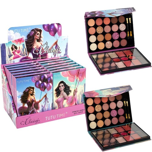 Палетка "Glassy" з декоративною косметикою 15*11*2см