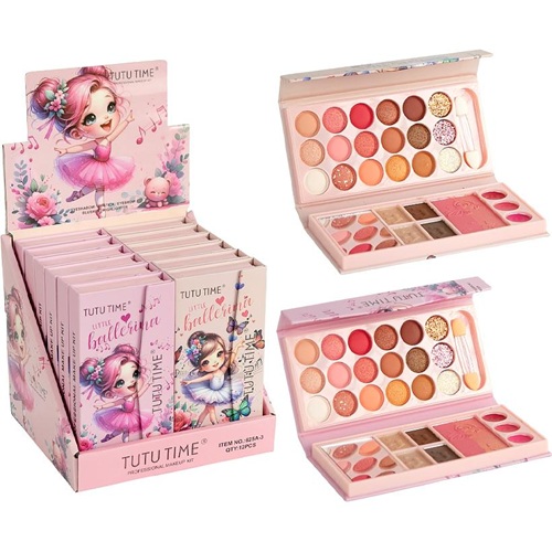 Палетка "Балеринка" з декоративною косметикою 13,5*7*2см