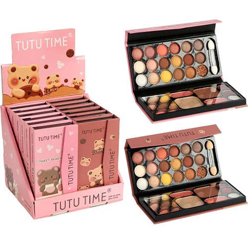 Палетка "Ведмедик" з декоративною косметикою 13,5*7*2см