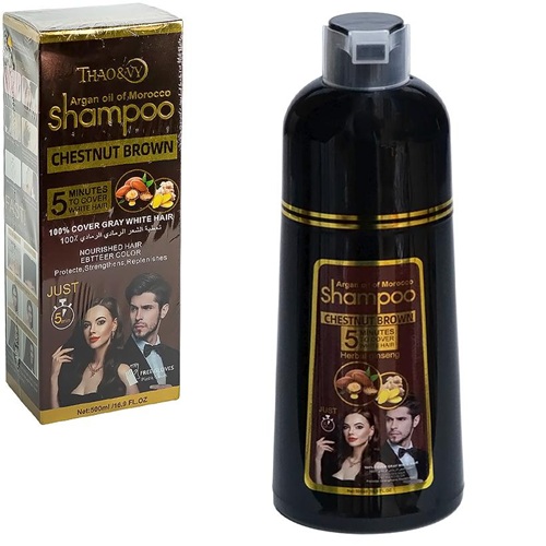 Шампунь-фарба Коричнева для волосся 500мл