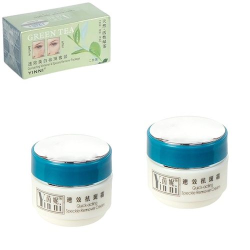 Косметичний набір "Зелений чай" від пігментації (денний 18г + нічний крем 18г)