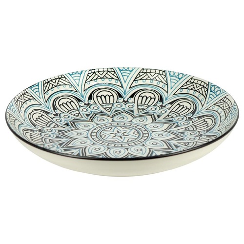 Тарілка керамічна з візерунком ⌀20,5*5,5см, 500мл