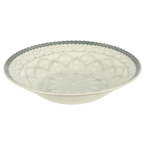 Тарелка керамическая с узором  ⌀20*6см, 500мл