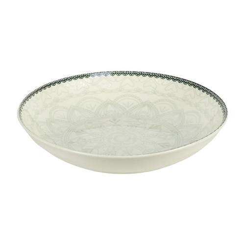 Тарелка керамическая с узором  ⌀18*5см, 300мл