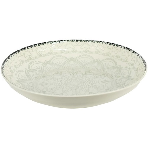 Тарілка керамічна з візерунком ⌀23*6,5см, 700мл