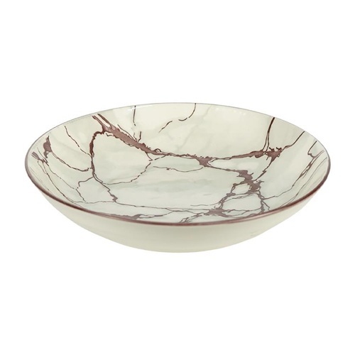 Тарелка керамическая с узором "под мрамор" ⌀18*5см, 300мл