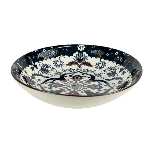 Тарелка керамическая с узором  ⌀18*5см, 300мл