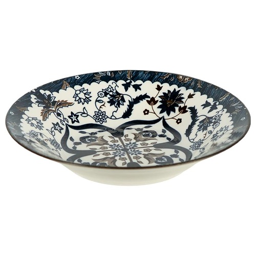 Тарелка керамическая с узором  ⌀20*6см, 500мл