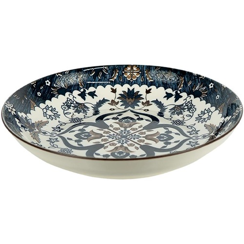 Тарілка керамічна з візерунком ⌀23*6,5см, 700мл