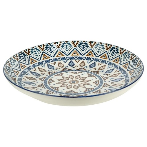 Тарілка керамічна з візерунком ⌀20,5*5,5см, 500мл