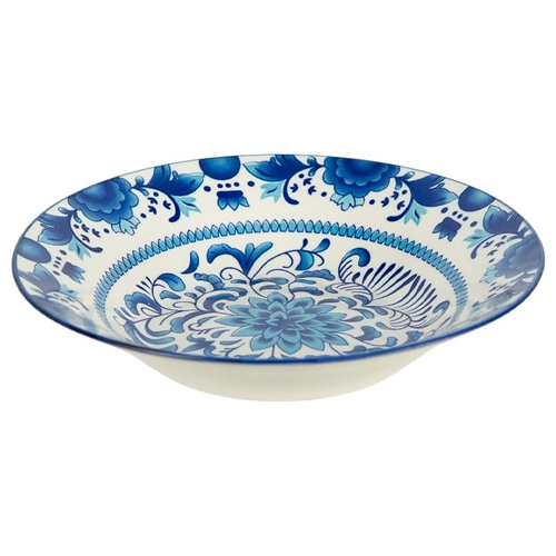 Тарелка суповая керамическая с узором  ⌀20*6см, 500мл