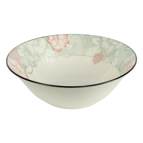 Тарелка глубокая керамическая с узором ⌀17,5*7,5см, 500мл