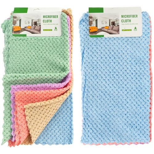 Тряпка 32*30см из микрофибры 5шт