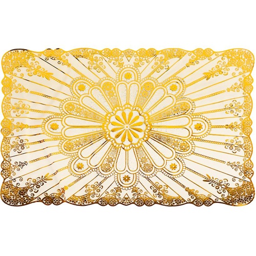 Салфетка для сервировки стола прямоугольная 45*30см золото