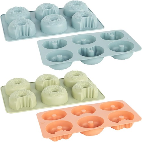 Форма силіконова "Пончики" 6шт на планшеті 28*17*3,5см