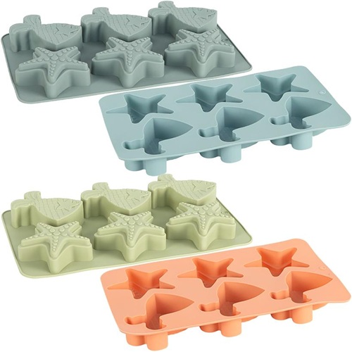 Форма силіконова "Морська" 6шт на планшеті 26,5*16*3см