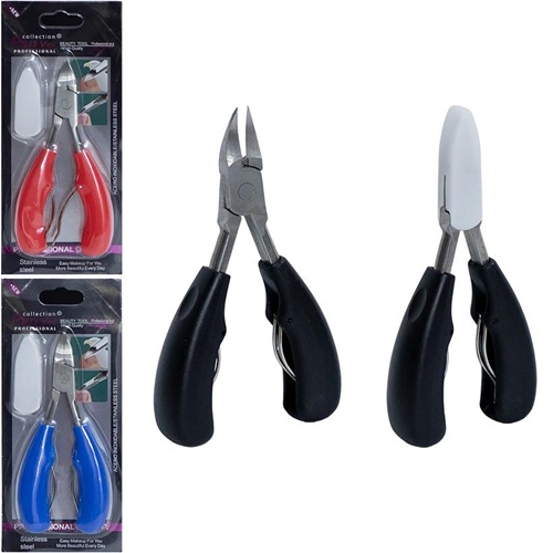 Кусачки манікюрні з нержавіючої сталі 12см із захисним ковпачком