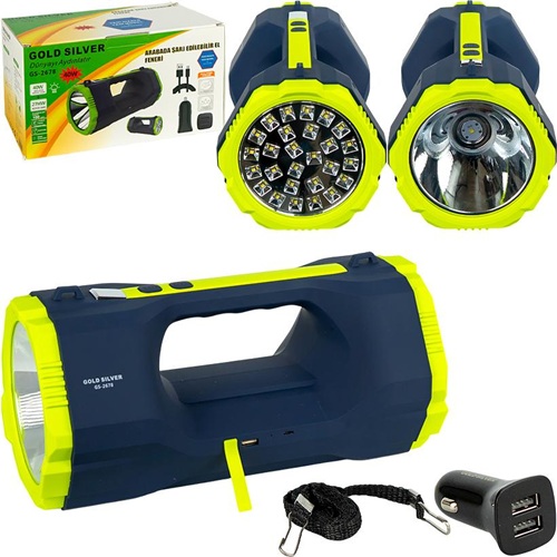 Светодиодный аккумуляторный фонарь Gold Silver