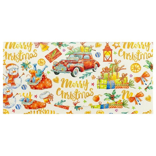 Открытка поздравительная "КЛАТЧ" Новогодняя - Merry Christmas, 211*105мм