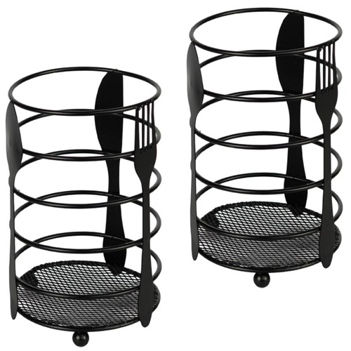 Підставка для столових приладів металева 15*10см