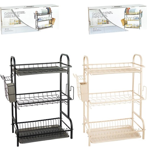 Сушарка триярусна для посуду настільна 63*42*25см