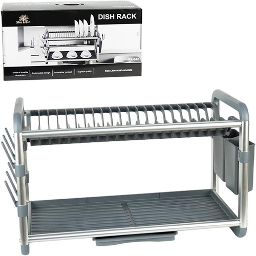 Сушарка настільна двоярусна для посуду, 54*33*25см