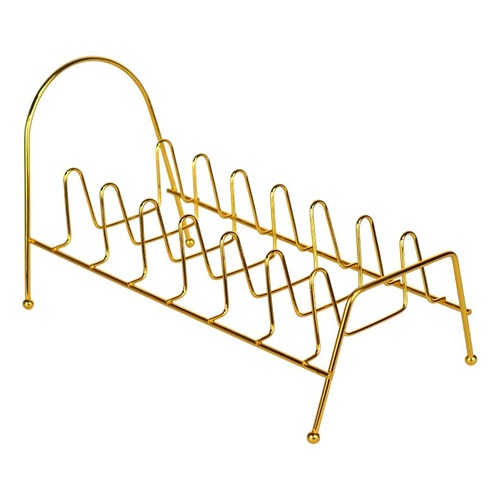 Сушарка для посуду настільна 24,5*13,5*11,5см золото