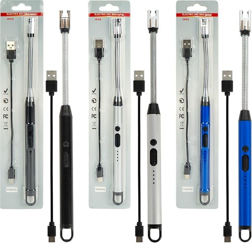 Зажигалка 26см USB гибкая на блистере