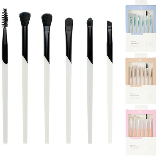 Набір пензлів для макіяжу очей 6шт "LUXE Collection"