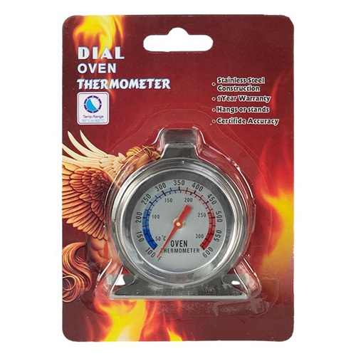 Термометр 7,5*6см для духовки з нержавіючої сталі на блістері