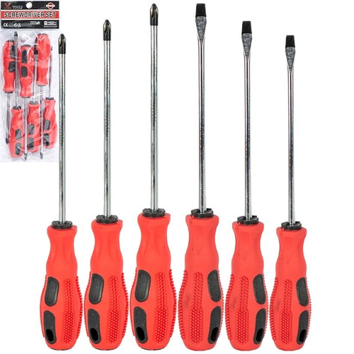 Набор отверток 6шт с эргономичными ручками