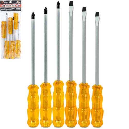 Набор отверток 6шт с эргономичными ручками