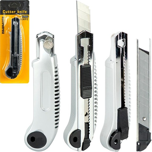 Канцелярський ніж з ABS‑ручкою 16*3,5*1,5см + 5 лез