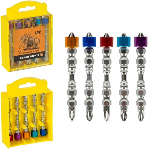 Набір біт 65мм з торсіонним ефектом 10шт у кейсі