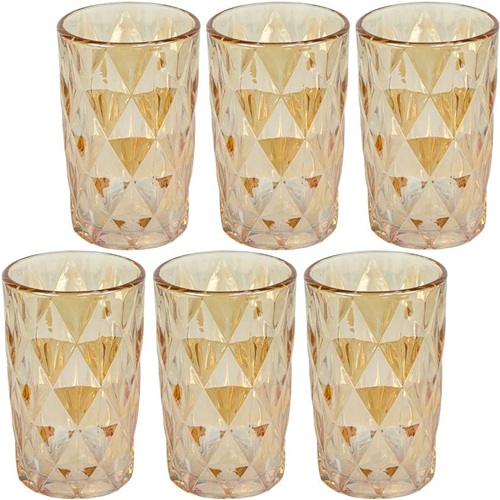 Склянка тонована скляна 400мл, золото