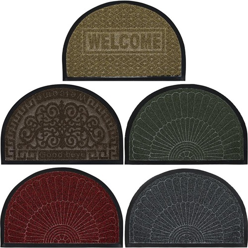 Килимок гумовий напівкруглий 40*60см з тисненням