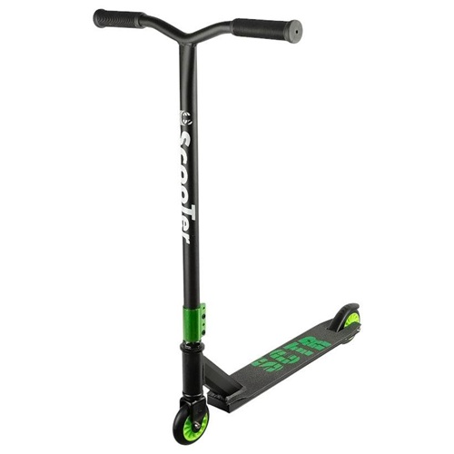 Самокат трюковий алюмінієвий, колеса 100мм PU, ABEC-7, до 80кг GREEN 6+