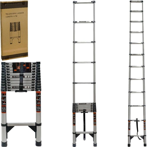 Сходи телескопічні з нержавіючої сталі 4,7м