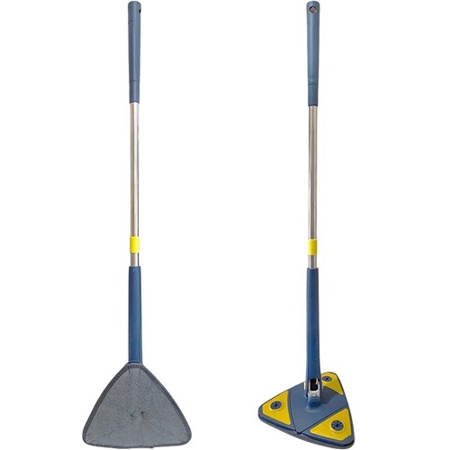 Швабра телескопічна з віджимом 100см, трикутна насадка 25*25*25см